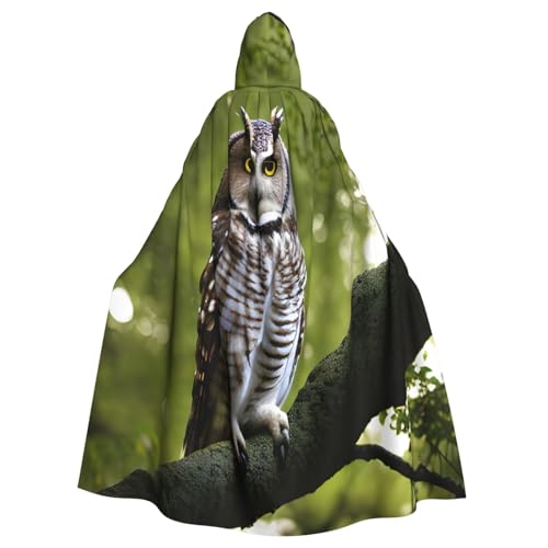 njkhbolk Unisex Kapuzenumhang mit Eulen-Motiv, volle Länge, Halloween-Umhang, Cosplay, Karneval njkhbolk Unisex Kapuzenumhang mit Eulen-Motiv, volle Länge, Halloween-Umhang, Cosplay, Karneval von njkhbolk
