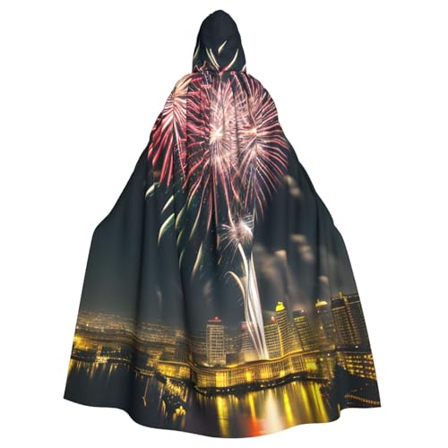njkhbolk Unisex-Kapuzenumhang mit Feuerwerksmuster, voller Länge, Halloween-Umhang, Cosplay, Karneval njkhbolk Unisex-Kapuzenumhang mit Feuerwerksmuster, voller Länge, Halloween-Umhang, Cosplay, Karneval von njkhbolk
