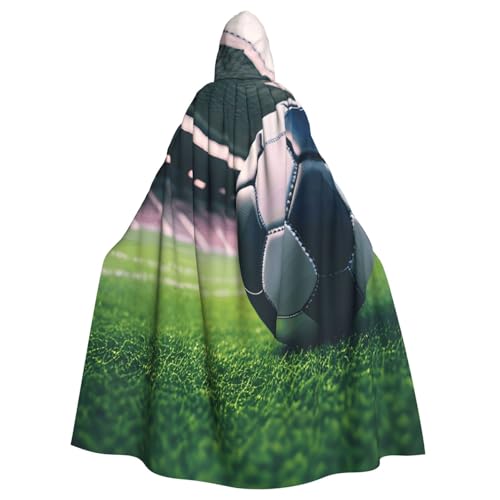 njkhbolk Unisex-Kapuzenumhang mit Fußball-Aufdruck, volle Länge, Halloween-Umhang, Cosplay, Karneval njkhbolk Unisex-Kapuzenumhang mit Fußball-Aufdruck, volle Länge, Halloween-Umhang, Cosplay, Karneval von njkhbolk