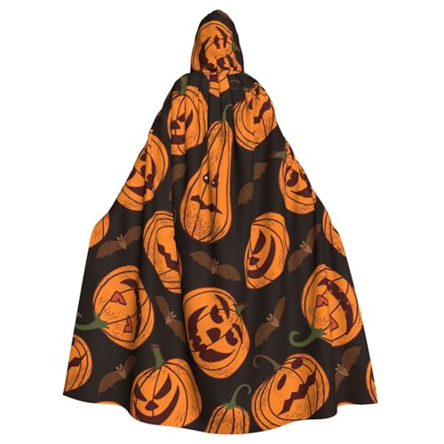 njkhbolk Unisex-Kapuzenumhang mit Halloween-Kürbis-Druck, volle Länge, Halloween-Umhang, Cosplay, Karnevalskostüm njkhbolk Unisex-Kapuzenumhang mit Halloween-Kürbis-Druck, volle Länge, Halloween-Umhang, Cosplay, Karnevalskostüm von njkhbolk