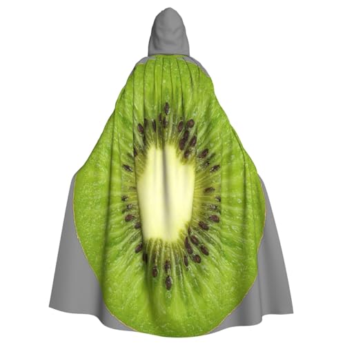 njkhbolk Unisex-Kapuzenumhang mit Kiwi-Aufdruck, volle Länge, Halloween-Umhang, Cosplay, Karneval von njkhbolk