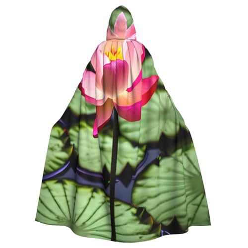 njkhbolk Unisex-Kapuzenumhang mit Lotusblumen-Aufdruck, volle Länge, Halloween-Umhang, Cosplay, Karneval njkhbolk Unisex-Kapuzenumhang mit Lotusblumen-Aufdruck, volle Länge, Halloween-Umhang, Cosplay, Karneval von njkhbolk