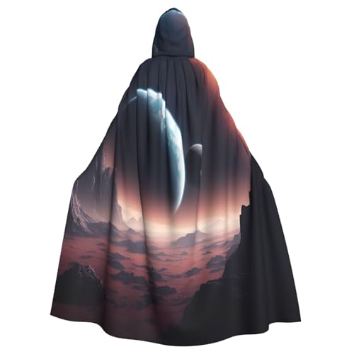 njkhbolk Unisex-Kapuzenumhang mit Weltraumplaneten-Druck, volle Länge, Halloween-Umhang, Cosplay, Karneval njkhbolk Unisex-Kapuzenumhang mit Weltraumplaneten-Druck, volle Länge, Halloween-Umhang, Cosplay, Karneval von njkhbolk