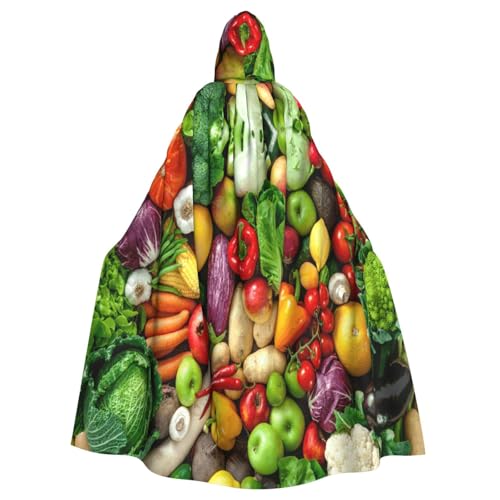 njkhbolk Unisex Kapuzenumhang mit frischem Obst und Gemüse, voller Länge, Halloween-Umhang, Cosplay, Karneval njkhbolk Unisex Kapuzenumhang mit frischem Obst und Gemüse, voller Länge, Halloween-Umhang, Cosplay, Karneval von njkhbolk