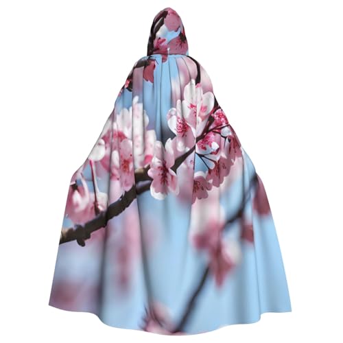 njkhbolk Unisex-Kapuzenumhang mit verführerischem Kirschblüten-Druck, volle Länge, Halloween-Umhang, Cosplay, Karnevalskostüm njkhbolk Unisex-Kapuzenumhang mit verführerischem Kirschblüten-Druck, volle Länge, Halloween-Umhang, Cosplay, Karnevalskostüm von njkhbolk