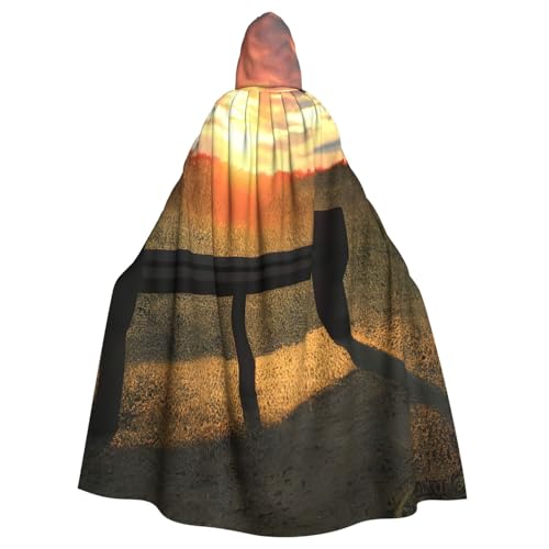 njkhbolk Unisex Lonely Bench Sonnenuntergang-Druck, volle Länge, Kapuzenumhang, Halloween, Cosplay, Karneval njkhbolk Unisex Lonely Bench Sonnenuntergang-Druck, volle Länge, Kapuzenumhang, Halloween, Cosplay, Karneval von njkhbolk