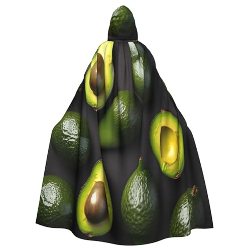 njkhbolk Unisex-Umhang mit Avocado-Früchtemuster, volle Länge, Kapuzenumhang, Halloween, Cosplay, Karneval njkhbolk Unisex-Umhang mit Avocado-Früchtemuster, volle Länge, Kapuzenumhang, Halloween, Cosplay, Karneval von njkhbolk