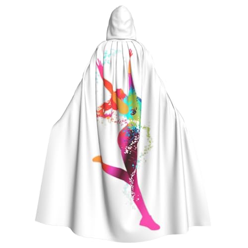 njkhbolk Unisex-Umhang mit Kapuze in voller Länge, für Halloween, Cosplay, Karneval von njkhbolk