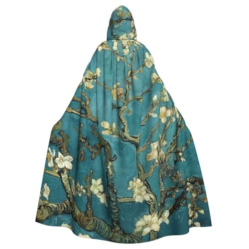 njkhbolk Unisex Umhang mit Mandelblüten, mit Kapuze, Halloween-Umhang, Cosplay, Karneval njkhbolk Unisex Umhang mit Mandelblüten, mit Kapuze, Halloween-Umhang, Cosplay, Karneval von njkhbolk