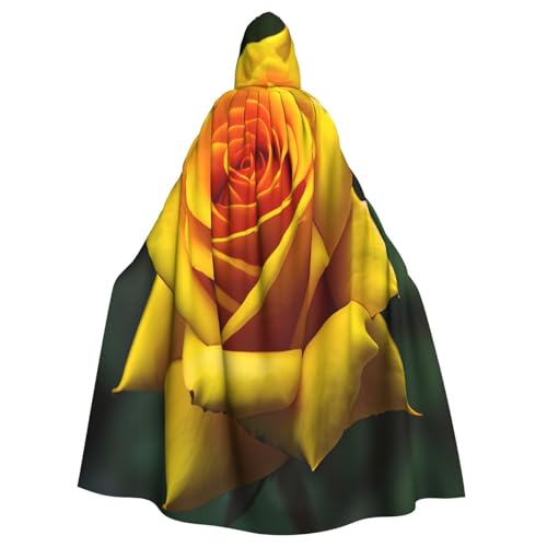 njkhbolk Unisex-Umhang mit gelber Rose, mit Kapuze, für Halloween, Cosplay, Karneval njkhbolk Unisex-Umhang mit gelber Rose, mit Kapuze, für Halloween, Cosplay, Karneval von njkhbolk