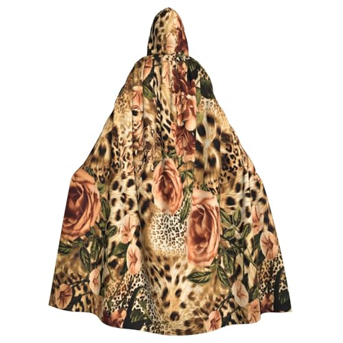 njkhbolk Unisex gestreifter Leopardenmuster, Kapuzenumhang, Halloween, Cosplay, Karneval njkhbolk Unisex gestreifter Leopardenmuster, Kapuzenumhang, Halloween, Cosplay, Karneval von njkhbolk