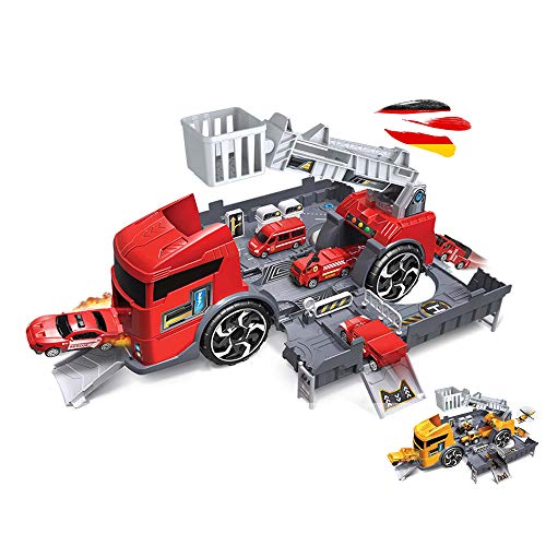 2in1 LKW mit integr. Parkhaus, Hochwertiges Spielzeug-Set inder in Jungen Jahren, Erwachsene und Eltern, Fahrzeug, Auto-Modell, Komplett-Set, Truck, Bagger, Helikopter, Traktor, Kran, Feuerwehrauto 2in1 LKW mit integr. Parkhaus, Hochwertiges Spielzeug-Set inder in Jungen Jahren, Erwachsene und Eltern, Fahrzeug, Auto-Modell, Komplett-Set, Truck, Bagger, Helikopter, Traktor, Kran, Feuerwehrauto von njoyn