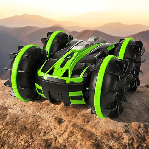 RC Ferngesteuerter Off-Road Stunt-Auto, Monster-Truck, Gelände Fahrzeug mit Fernsteuerung und Akku, Buggy Modell, RTR Rallye Crawler für Kinder in Jungen Jahren und Erwachsene, Truggy Modellbau von njoyn