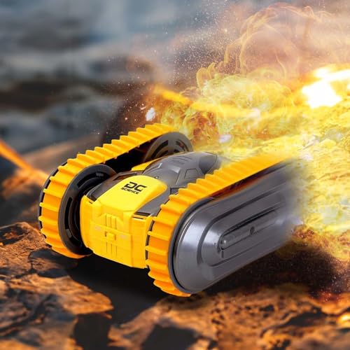 RC Stunt Auto 2 in 1 mit Ketten und Reifen, Ferngesteuertes Offroad Gelände-Fahrzeug für Kinder u. Erwachsene, 4-WD Monstertruck, Buggy, Truggy, Crawler, Stunt-Car mit Spin-Funktion u. Akku, Spielzeug RC Stunt Auto 2 in 1 mit Ketten und Reifen, Ferngesteuertes Offroad Gelände-Fahrzeug für Kinder u. Erwachsene, 4-WD Monstertruck, Buggy, Truggy, Crawler, Stunt-Car mit Spin-Funktion u. Akku, Spielzeug von njoyn