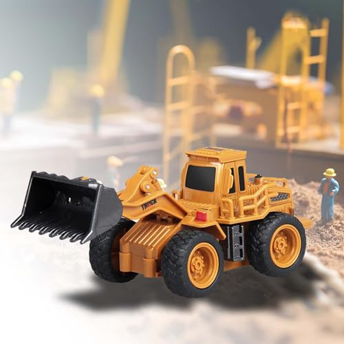 RC Mini Radlader 1:64, Ferngesteuerter Schaufellader, Front-Lader, Robustes Baustellen-Fahrzeug, detailreiches Bagger-Spielzeug, integrierter Akku, Baumaschinen-Spaß für Kinder, Erwachsene und Sammler von njoyn