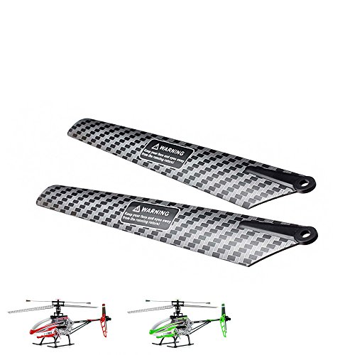 Universal Single Rotoblatt für RC Hubschrauber 25.1 x 3.8 cm, kompatibel mit MJX F45 F645 und weitere ferngesteuerte RC-Helicopter, Crash-Kit Zuberhör Propeller-Set, Robust, Leicht, Heli Modellbau DIY von njoyn