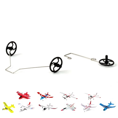 Universelles Fahrwerk für RC Flugzeuge, Landegestell kompatibel mit WL-Toys F949, XK A110 MQ-9, Fei Xiong FX-Reihe f. ferngesteuertes Modlle, Ersatzteil Modellbau, Spielzeug, Zubehör DIY Hobby-Bastler von njoyn