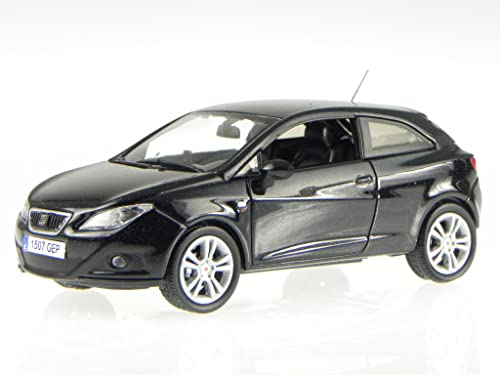 Seat Ibiza SC 3-Türer schwarz Modellauto 1:43 von nn