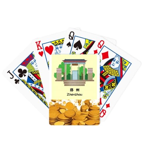 Heritage Building Gate Hangzhou Gold Spielkarte Klassisches Spiel von no/no
