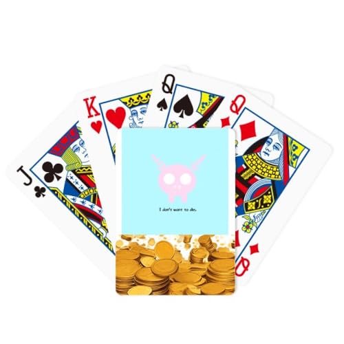 no/no Animal Skeleton Dead Art Deco Fashion Gold Poker Spielkarte Klassisches Spiel von no/no