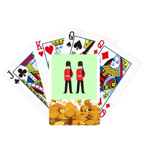 no/no Atkins Rdcoats Bearskin Guard Gold Poker-Spielkarte, klassisches Spiel von no/no