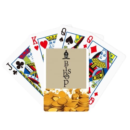 no/no Bishop Black Word Schachspiel Gold Poker Spielkarte Klassisches Spiel von no/no