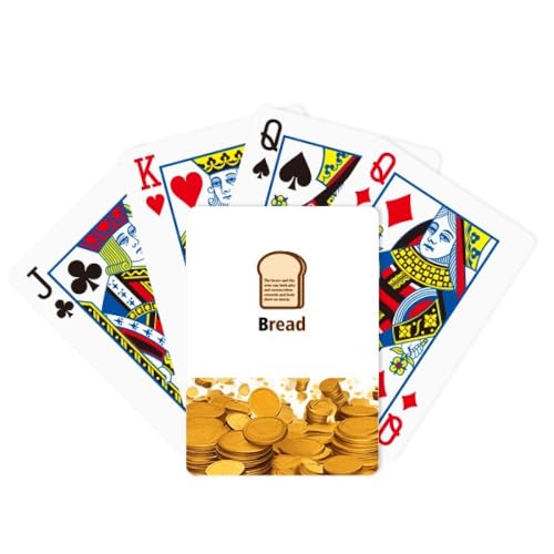 no/no Brot Paragraph Food Read Gold Poker Spielkarte Klassisches Spiel von no/no