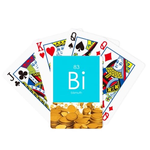 no/no Chestry Elements Periodentabelle Poor Metals Bismut Bi Gold Poker Spielkarte Klassisches Spiel von no/no