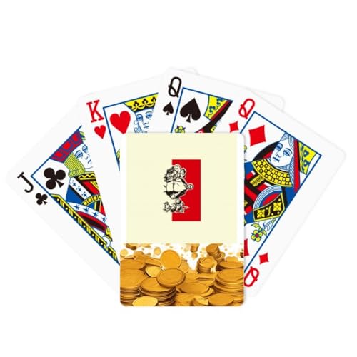 no/no China Red Education Propaganda Leader Gold Poker Spielkarte Klassisches Spiel von no/no