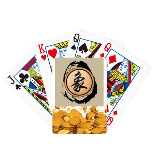 no/no Chinesisches Schachspiel, schwarzer Minister, Gold, Poker, Spielkarte, klassisches Spiel von no/no