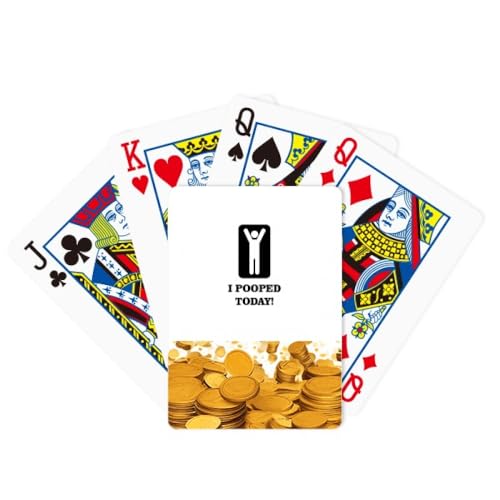 no/no Convenient People Shout Art Deco Fashion Gold Poker Spielkarte Klassisches Spiel von no/no