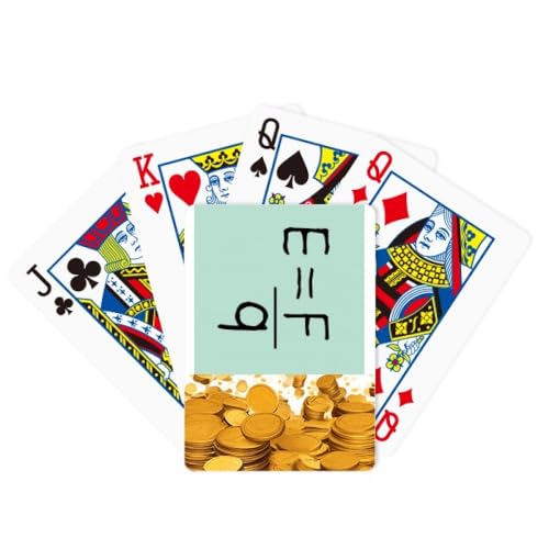 no/no Electric Field Intensity Formula Gold Poker Spielkarte Klassisches Spiel von no/no