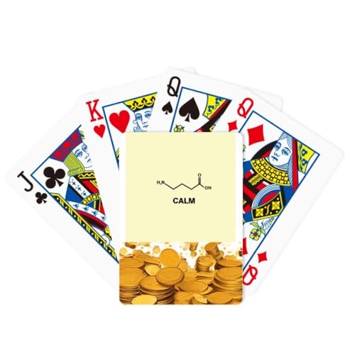 no/no Emotional Calm Structure Art Deco Fashion Gold Poker Spielkarte Klassisches Spiel von no/no