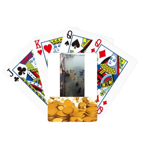 no/no Feed Swan Art Deco Fashion Gold Poker Spielkarte Klassisches Spiel von no/no