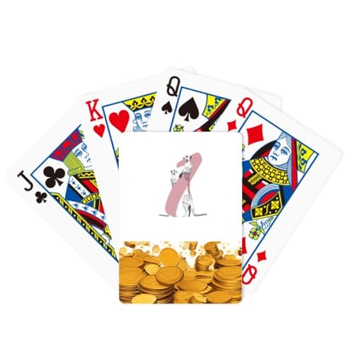 no/no Fuchs Tierständer Fleisch Lebensmittel BS Gold Poker Spielkarte Klassisches Spiel von no/no