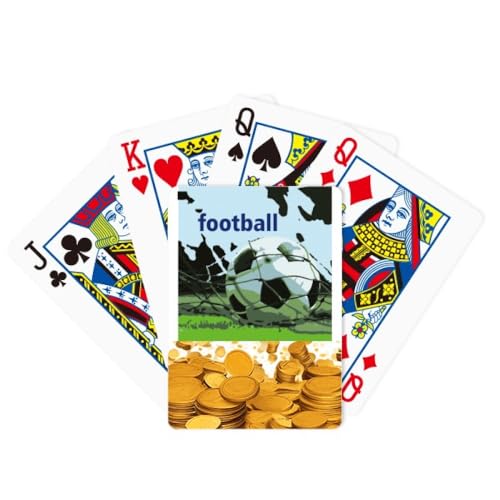 no/no Fußball World First Movement Gold Poker Spielkarte Klassisches Spiel von no/no