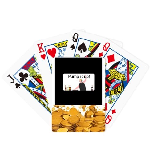 no/no Hip Hop Music Keeps Enthusiasm Gold Playing Card Classic Game von no/no