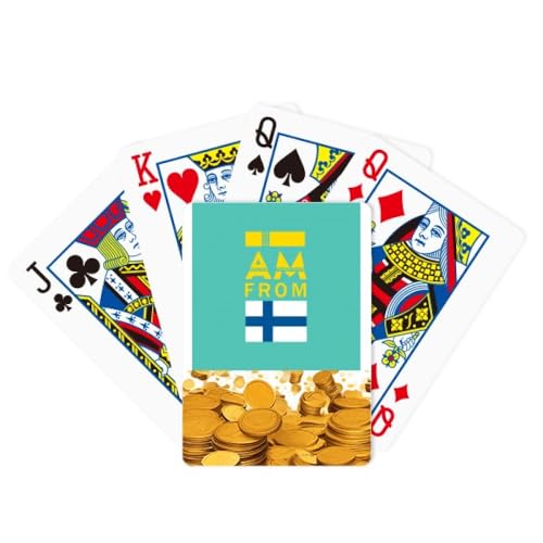 no/no I Am From Finland Art Deco Fashion Gold Spielkarte Klassisches Spiel von no/no