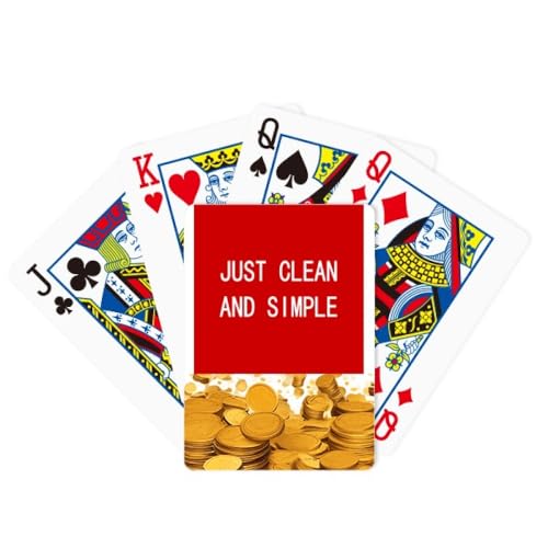 no/no Just Clean And Simple Art Deco Fashion Gold Spielkarte Klassisches Spiel von no/no
