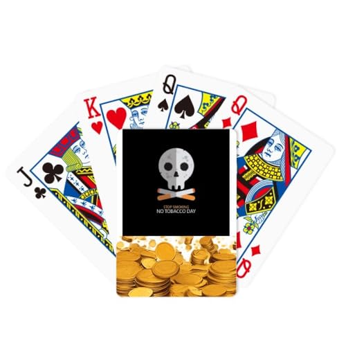 no/no Logo Cartoon l Stop Smoking Gold Spielkarte Klassisches Spiel von no/no