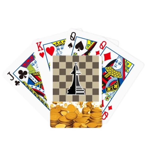 no/no Schachbrett Bishop Black Word Chess Gold Poker Spielkarte Klassisches Spiel von no/no