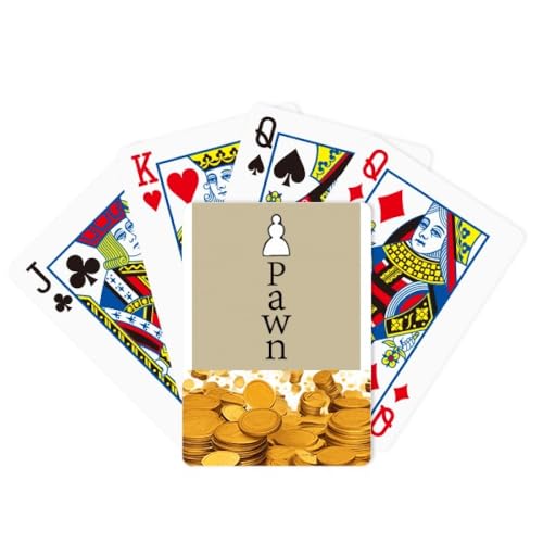 no/no Weißes Wort Schachspiel Gold Poker Spielkarte Klassisches Spiel von no/no