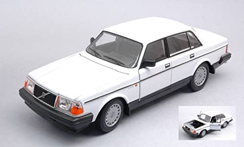 Modell in Treppe kompatibel mit Volvo 240 GL weiß 1:24 Welly WE24102W Modell von no marca