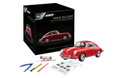 Scale Modell KOMPATIBEL MIT PORSCHE 356 B COUPE' (EASY CLICK) ADVENT CALENDAR/BUILD IN 24 DAYS 1:16 REVELL RV01029 von no marca