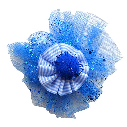 Allgemein Brosche Tüll blau Ansteckbrosche 10 cm Anstecker Karneval Kostüm verkleiden von no name