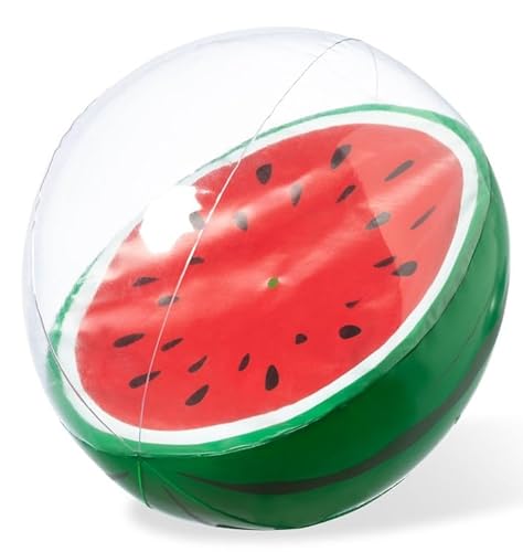 Aufblasbarer Wasserball in verschiedenen Fruchtformen (Melone, Erdbeere, Orange) mit Durchmesser von 28cm von notrash2003 (Wassermelone) von noTrash2003