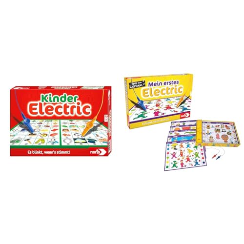 Noris 606013702 Kinder Electric Der Lernspiel-Klassiker, was passt zusammen & 606013714 Mein erstes Electric, Der Lernspiel-Klassiker, was passt zusammen, Es blinkt, wenn's stimmt, ab 3 Jahren Noris 606013702 Kinder Electric Der Lernspiel-Klassiker, was passt zusammen & 606013714 Mein erstes Electric, Der Lernspiel-Klassiker, was passt zusammen, Es blinkt, wenn's stimmt, ab 3 Jahren von noris