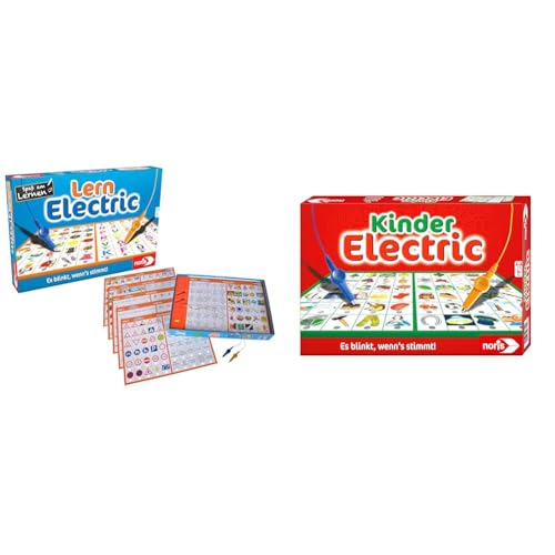 Noris 606013711 Lern Electric Der Lernspiel-Klassiker was passt zusammen & 606013702 Kinder Electric Der Lernspiel-Klassiker, was passt zusammen, Es blinkt, wenn's stimmt, ab 4 Jahren Noris 606013711 Lern Electric Der Lernspiel-Klassiker was passt zusammen & 606013702 Kinder Electric Der Lernspiel-Klassiker, was passt zusammen, Es blinkt, wenn's stimmt, ab 4 Jahren von noris