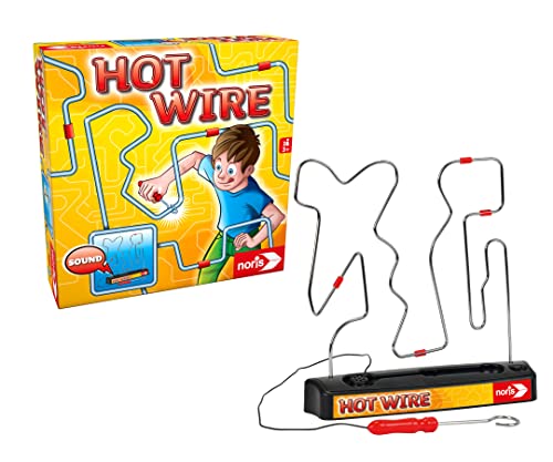 Noris 606060172 - Hot Wire, das bekannte Geschicklichkeitsspiel für die ganze Familie (Batterien nicht im Spiel enthalten), ab 3 Jahren von Noris