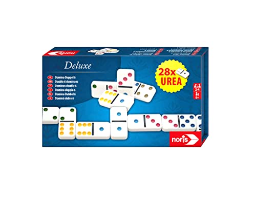 Noris 606108002 - Deluxe Doppel 6 Domino, Spieleklassiker von Noris